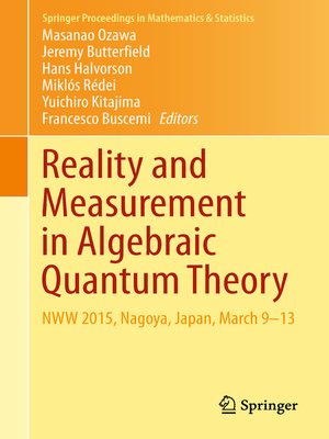 cover image of Reality and Measurement in Algebraic Quantum Theory